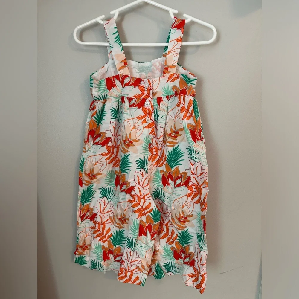 Janie and Jack 100% Cotton Tropical Sleeveless Jumpsuit